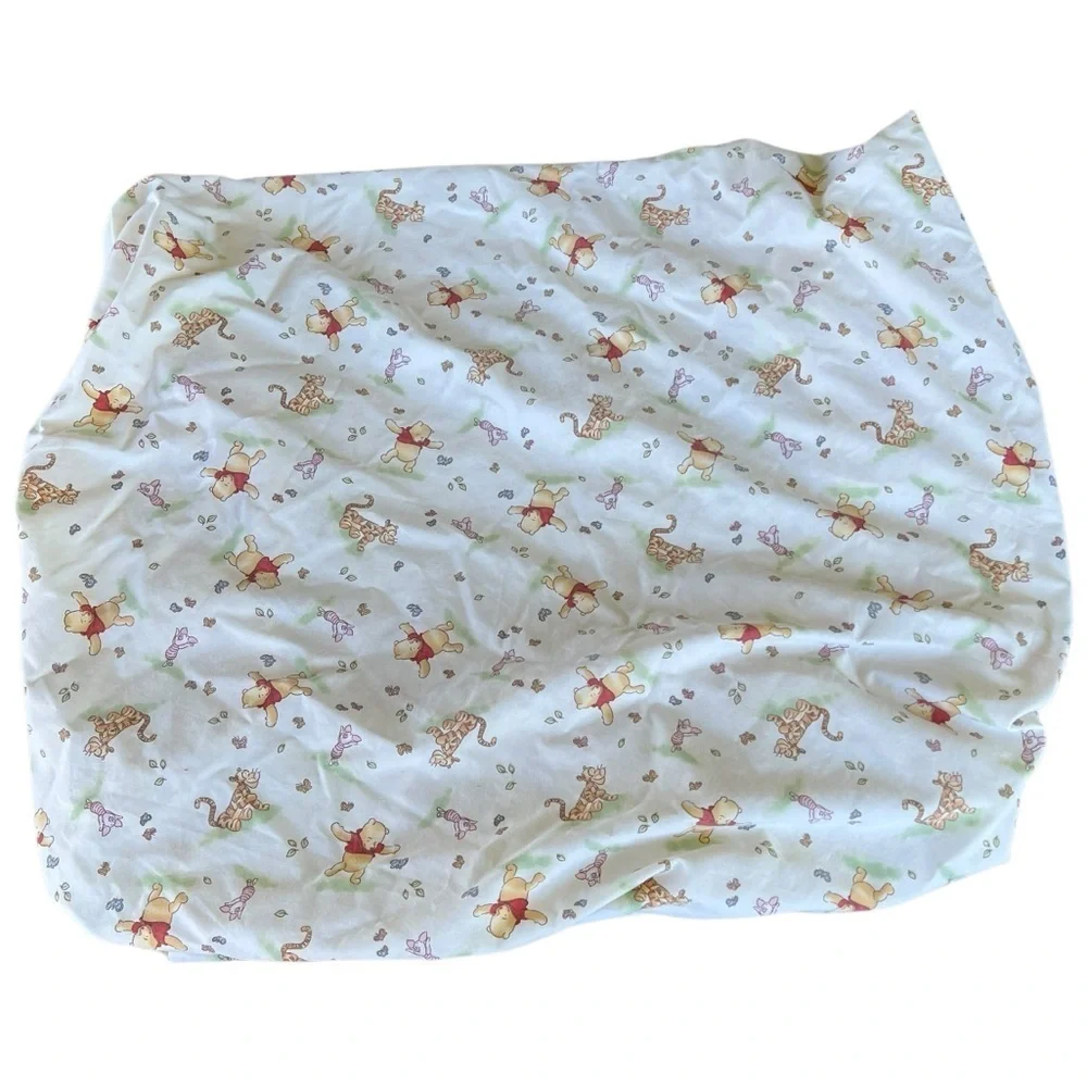 Y2K Winnie The Pooh & Friends Crown Crafts Fitted Crib Sheet Tigger Piglet GUC